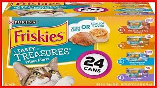 Purina Friskies Gravy Wet Cat Food Variety Pack, Tasty Treasures Prime Filets - (24) 5.5 oz. Cans