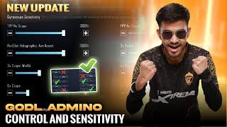 BGMS GODL ADMINO GAMING NEW SENSITIVITY CODE AND BASIC SETTING CONTROL CODE BGMI