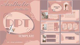 Cute Aesthetic  PPT Template #13- FREE Animated Slide #aestheticppt #cuteppt #freeppttemplate