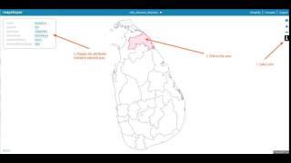 Creating Map of Electoral districts of Sri Lanka