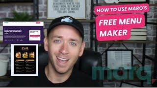 How To Use Free Menu Maker | Marq