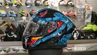 Axor Apex Venomous Black Blue Helmet Features @ DJ Helmets