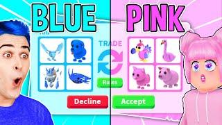 Extreme *ONE COLOR* Trading Challenge In Adopt Me Roblox !! Adopt Me Trading *FLEX BATTLE*