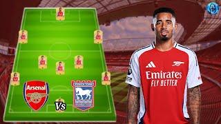 Arsenal Predicted Starting Lineup Vs Ipswich Town - Premier League MatchDay 18