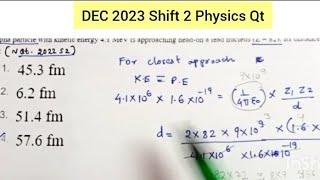 Physics Q.19/100 ATC EXAM 2024:Alpha particle kinetic energy 4MeV is approaching lead nucleus(Z=82)