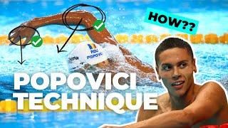 David Popovici PERFECT Freestyle Technique Explained!!