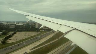 4K | American Airlines Boeing 787-9 Dreamliner (N840AN) Overcast Dallas Fort Worth Landing