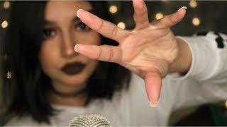 ASMR Saying 'Sit Back & Relax' with Hand Movements