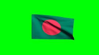 green screen bangladesh flag animation for youtube channel