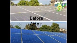 "Before & After with our Automated Solar Cleaning System"!!..Enliven Engineering ️️!!