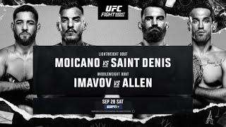 UFC PARIS LIVE MOICANO VS SAINT DENIS LIVESTREAM & FULL FIGHT NIGHT COMPANION