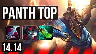 PANTHEON vs OLAF (TOP) | 13/3/7, Godlike, 500+ games | EUW Master | 14.14