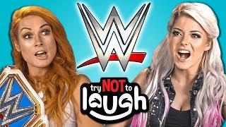 WWE Superstars React To Try To Watch This Without Laughing Or Grinning