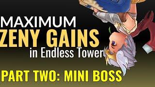 Big Zeny gains from this Mini boss list guide in ET.