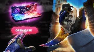 SKINCLUB I PULLED TALON KNIFE FADE ON LAST CASE |  Skin.club