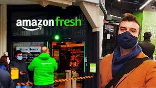 Inside UK's first Amazon Fresh Store - No tills, just walk out!