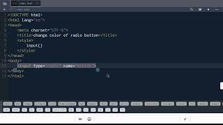 change color of a radio button