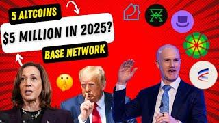 5 Altcoins on Base Network: $5 Million In 2025? Not Clickbait!