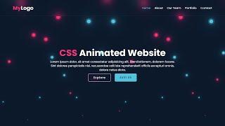 How to Make Animated Website using Html and CSS