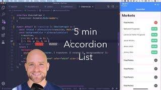 The 5-minute React Native Accordion List