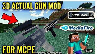 3d Gun mod for Minecraft PE #modforminecraft #minecraft