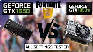 GTX 1050 TI V GTX 1650 in FORTNITE CHAPTER 5 | 2024 | 1080p EPIC MEDIUM HIGH LOW