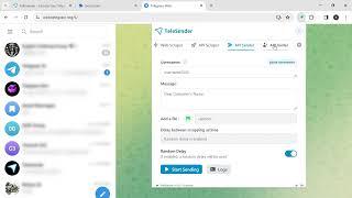 How to start using TeleSender - Telegram marketing tool