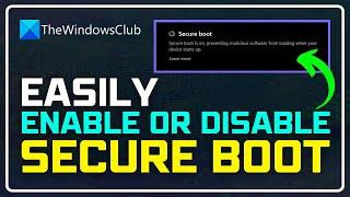 How to ENABLE or DISABLE secure boot in Windows 11? [COMPLETE GUIDE]