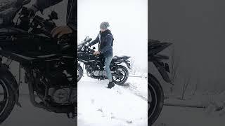 fresh snowfall pulsar 220 #youtube #status #video #whatsapp #status 