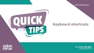 OdooERP.ae Quick Tips - Keyboard shortcuts #odoo #erpsystem #odoo16 #odooerp #apps