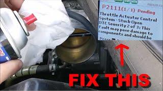 How to Fix High RPM, P2111 Code After Cleaning Throttle Body of Toyota Highlander, Sienna, Lexus.