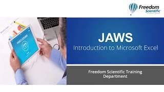 Introduction to Microsoft Excel with JAWS