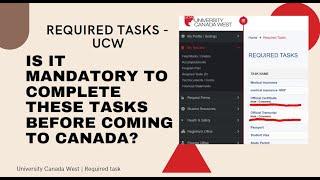 Required Task - University Canada West | UCW | MBA #january2024 #januaryintake #ucw #2024intake #mba