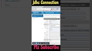 #Webmethods Jdbc adapter#connection