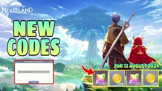 Latest The Legend Of Neverland New Redeem Code 12 August 2024 || Legend Of Neverland Codes