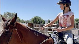 My First Horseback Riding Lesson EVER - Karolina Protsenko