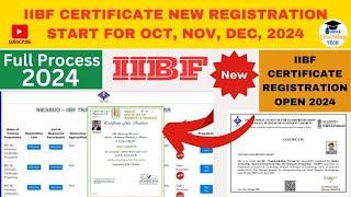 IIBF Certificate New Registration 2024 | New Registration Open for OCT,NOV,DEC 2024 #csc #iibf