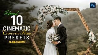 10+ Cinematic Preset Free Download | Camera Raw Preset | Photoshop Tutorial