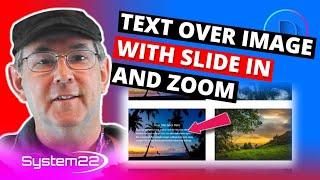 Divi Theme Text Over Image With Slide In And Zoom 