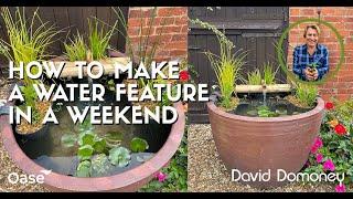 David Domoney: How to make a water feature in a weekend