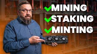 Die wichtigen Unterschiede!  Mining, Minting & Staking | Erklärung