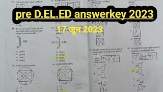 CG pre d.el.ed answer key 2023! pre deled reasoning answerkey! प्री d.el.ed संभावित उत्तर!