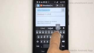 LinkedIn Android App - How To Send A Message To A Contact