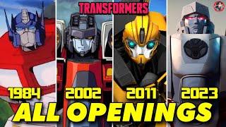 Every Transformers Cartoon Intro Opening HD (1984 - 2023) G1 to EarthSpark
