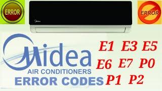 #Midea  Inverter Air Conditioner Error Codes | How do you find the error code on a Midea AC?