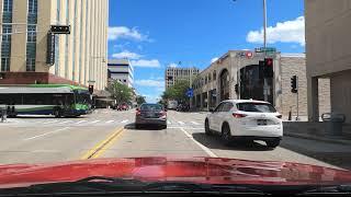 4K Appleton downtown driving, Wisconsin,  United States
