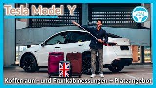 Tesla Model Y | Platzangebot und Kofferraum Abmessungen