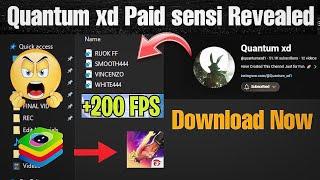 I Purchased Quantum xd Paid sensi  Give More headshot and FPS Revealed 100% | BlueStacks 5 4k