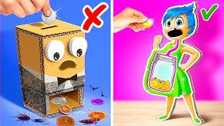 INSIDE OUT 2 Money Box  *Simple DIY Cardboard Crafts*