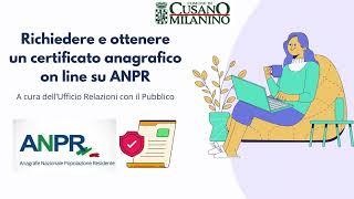 Richiedere un certificato anagrafico on line su ANPR